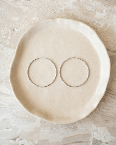 TILTIL Set van 2 Basic Hoop Earring Zilver - Things I Like Things I Love