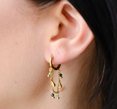 TILTIL Set van 2 Chained Hanging Earrings Goud - Things I Like Things I Love