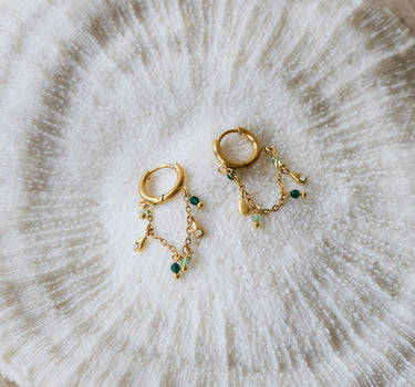 TILTIL Set van 2 Chained Hanging Earrings Goud - Things I Like Things I Love