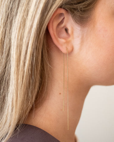 TILTIL Set van 2 Drop Chain Stud Earrings Goud - Things I Like Things I Love
