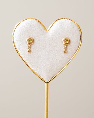 TILTIL Set van 2 Evi Earrings Goud Groen - Things I Like Things I Love