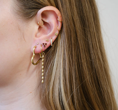 TILTIL Set van 2 I Heart You Oorbellen Goud - Things I Like Things I Love