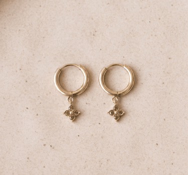 TILTIL Set van 2 Jade Star Zircon Earrings Goud - Things I Like Things I Love