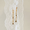 TILTIL Set van 2 Jane Zircon Long Stud Oorbellen Goud - Things I Like Things I Love