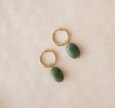 TILTIL Set van 2 Juniper Earrings Gold Groen - Things I Like Things I Love