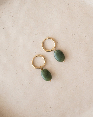 TILTIL Set van 2 Juniper Earrings Gold Groen - Things I Like Things I Love