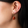 TILTIL Set van 2 Juniper Earrings Gold Rood - Things I Like Things I Love