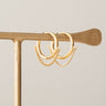 TILTIL Set van 2 Layered Chain Hoop Earrings Goud - Things I Like Things I Love