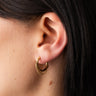 TILTIL Set van 2 Layered Chain Hoop Earrings Goud - Things I Like Things I Love
