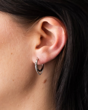 TILTIL Set van 2 Layered Chain Hoop Earrings Zilver - Things I Like Things I Love