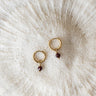 TILTIL set van 2 Love Gemstone Earrings Goud Garnet - Things I Like Things I Love