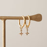 TILTIL Set van 2 Lucky Star Zircon Earrings Wit Goud - Things I Like Things I Love