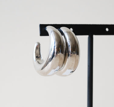 TILTIL Set van 2 Plump Hoop Earrings Zilver - Things I Like Things I Love