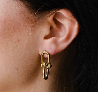 TILTIL Set van 2 Rosa Earrings Goud - Things I Like Things I Love