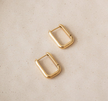 TILTIL Set van 2 Soho Square Hoop Earrings Goud - Things I Like Things I Love