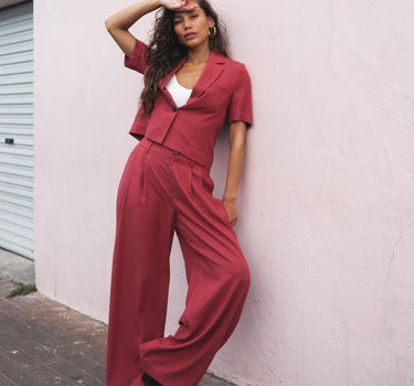 TILTIL Shortsleeve Loma Blazer Red - Things I Like Things I Love