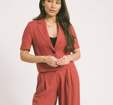 TILTIL Shortsleeve Loma Blazer Red - Things I Like Things I Love