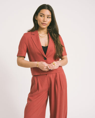 TILTIL Shortsleeve Loma Blazer Red - Things I Like Things I Love