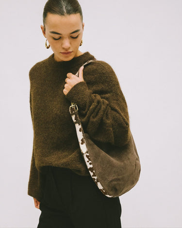 TILTIL Shoulder Bag Cow Strap Brown - Things I Like Things I Love