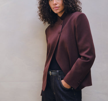 TILTIL Shuki Overlap Blazer Bruin - Things I Like Things I Love