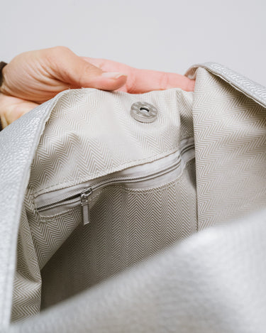 TILTIL Silver Shopper Bag - Things I Like Things I Love