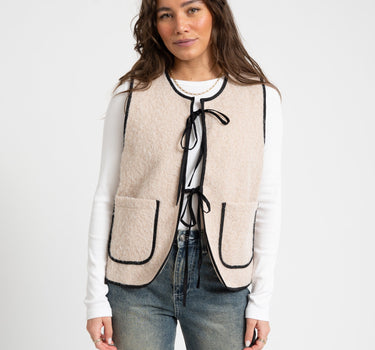 TILTIL Simone Gilet Beige One Size - Things I Like Things I Love