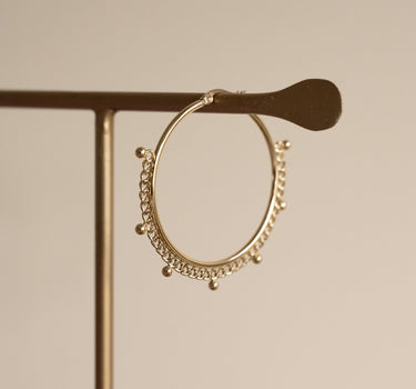 TILTIL Single Hoop Goldplated Dot Chain - Things I Like Things I Love