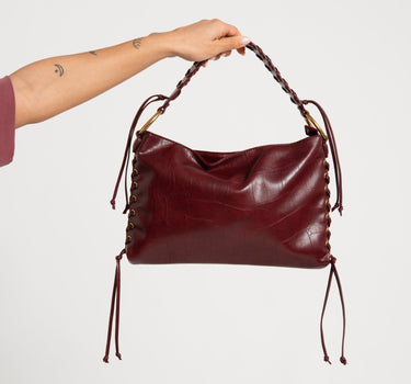 TILTIL Skye Laced Croco Bag Bordeaux - Things I Like Things I Love
