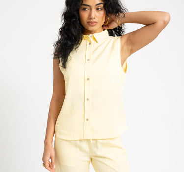 TILTIL Sleeveless Juna Blouse Yellow - Things I Like Things I Love