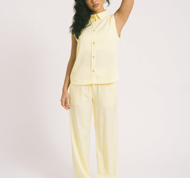 TILTIL Sleeveless Juna Blouse Yellow - Things I Like Things I Love