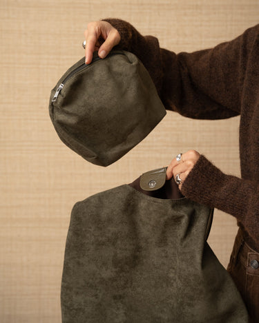 TILTIL Slouchy Faux Suede Bag Green - Things I Like Things I Love