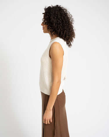 TILTIL Soesja Open Back Top Beige - Things I Like Things I Love