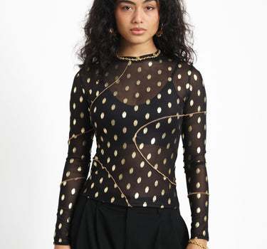 TILTIL Sora Dotted Mesh Black - Things I Like Things I Love