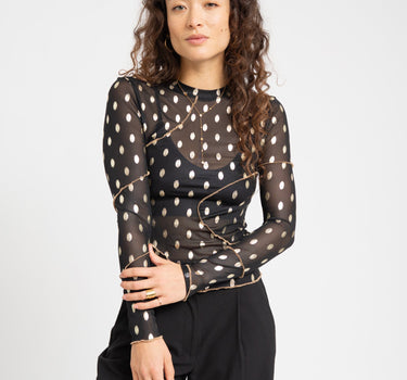 TILTIL Sora Dotted Mesh Black - Things I Like Things I Love