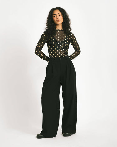 TILTIL Sora Dotted Mesh Black - Things I Like Things I Love