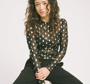 TILTIL Sora Dotted Mesh Black - Things I Like Things I Love