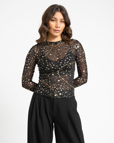 TILTIL Sora Starry Mesh Black - Things I Like Things I Love