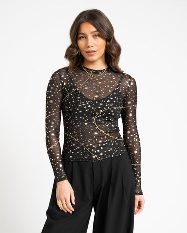 TILTIL Sora Starry Mesh Black - Things I Like Things I Love