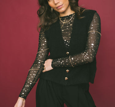 TILTIL Sora Starry Mesh Black - Things I Like Things I Love