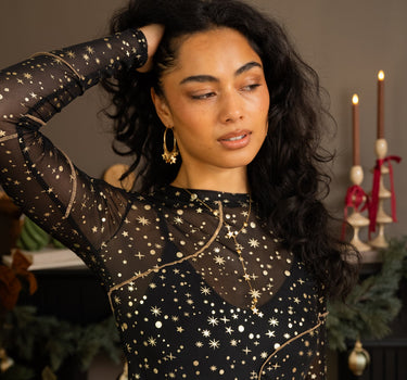 TILTIL Sora Starry Mesh Black - Things I Like Things I Love