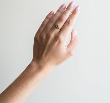 TILTIL Sora Zircon Ring Groen Goud - Things I Like Things I Love