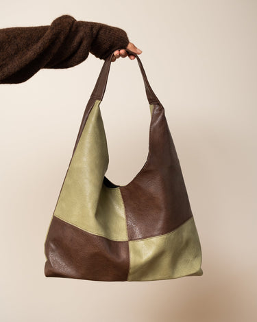 TILTIL Square Bag Brown Green - Things I Like Things I Love