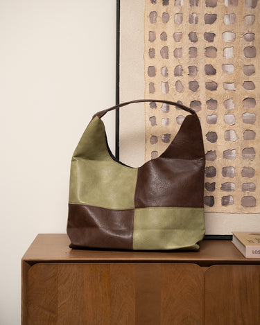 TILTIL Square Bag Brown Green - Things I Like Things I Love