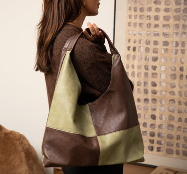 TILTIL Square Bag Brown Green - Things I Like Things I Love