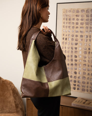 TILTIL Square Bag Brown Green - Things I Like Things I Love
