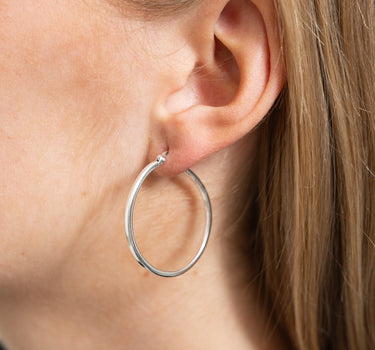 TILTIL Squary Big Hoop 925 Silver - Things I Like Things I Love