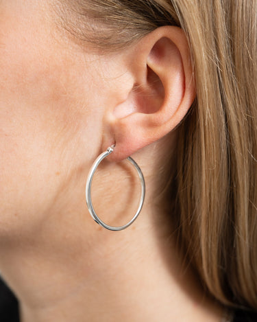 TILTIL Squary Big Hoop 925 Silver - Things I Like Things I Love
