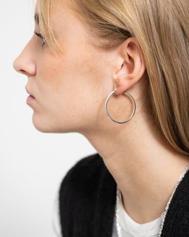 TILTIL Squary Big Hoop 925 Silver - Things I Like Things I Love