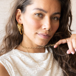 TILTIL Statement Necklace Fien Gold - Things I Like Things I Love