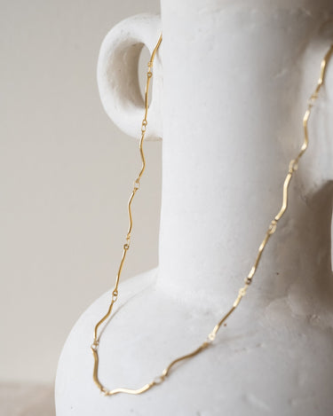 TILTIL Statement Necklace Swirl Gold - Things I Like Things I Love